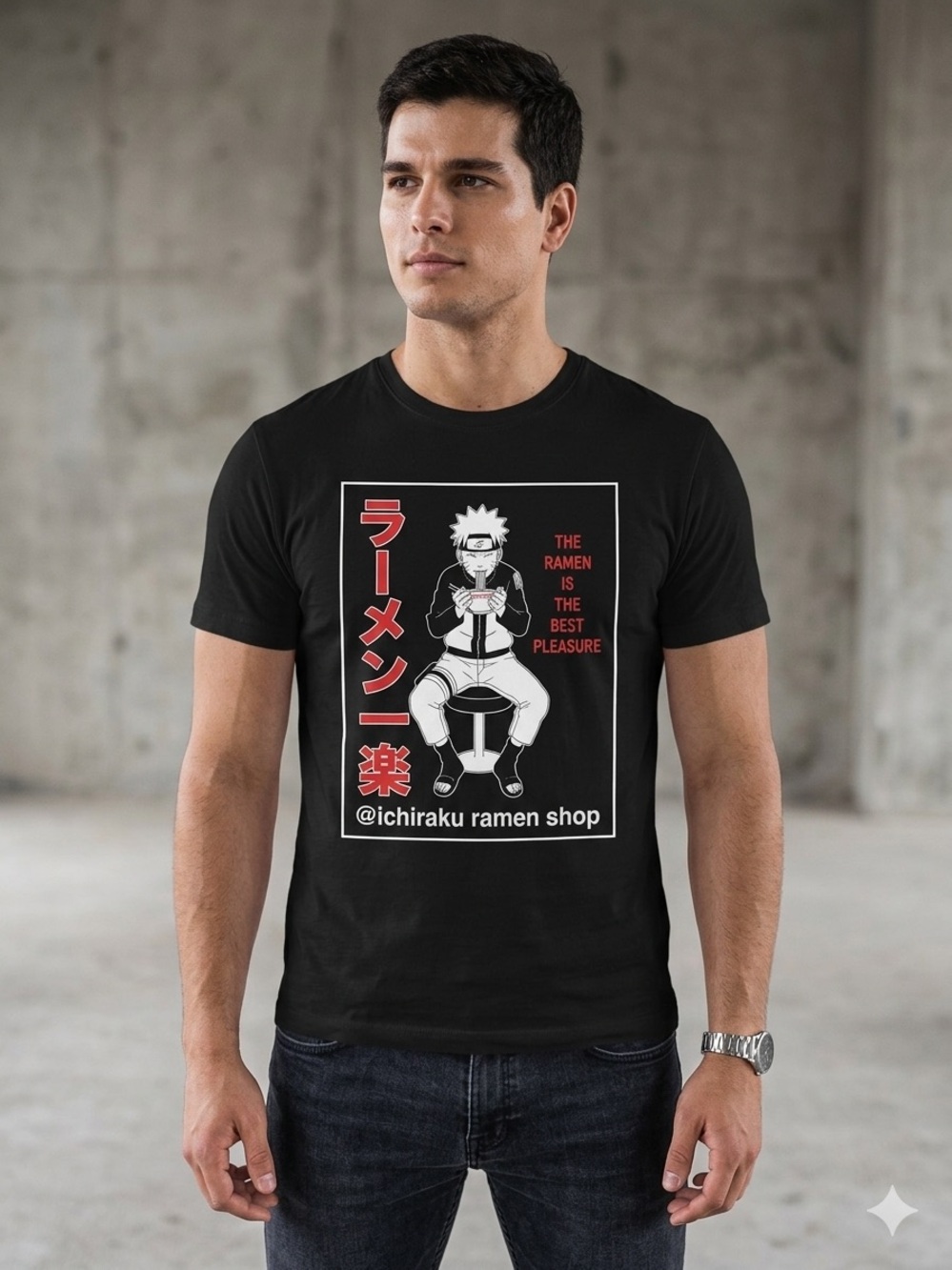 Black Graphic T-Shirt